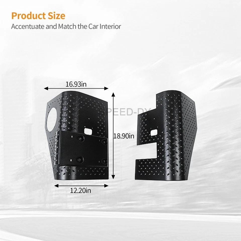 2X Black Rear Body Corner Quarter Panel Guards Armors Kit For Jeep Wrangler TJ Foto 2 de 4