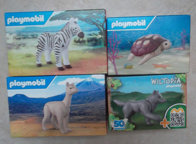 Mc Donalds Happy Meal Spielzeug Playmobil 4 Stück Tiere NEU OVP
