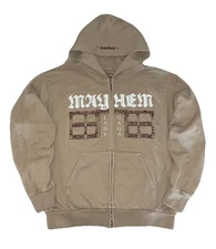 Lady Gaga Opera Haus Hoodie L Beige Full Zip Mayhem Ball 2025 Merch NEW *hole