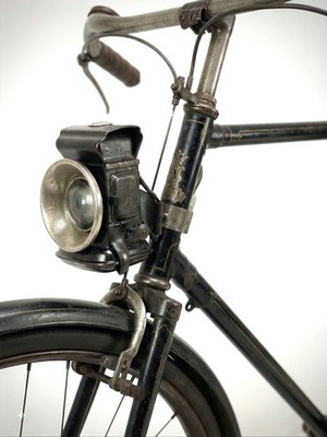 Antike alte seltene Joseph Lucas Planet 33 Fahrrad Öllampe Laterne England um 1922