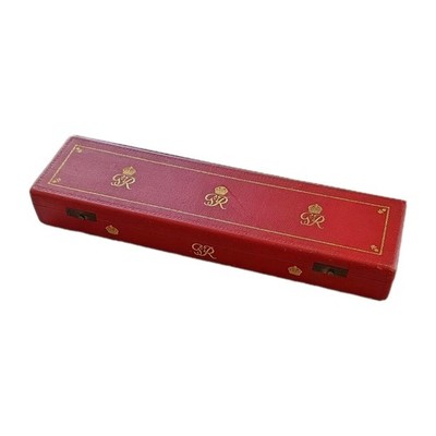 King George VI Royal Cipher Arms Presentation Document Despatch Box Case Royalty