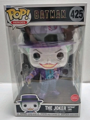 Funko Pop! Vinyl Jumbo 10 in DC Universe The Joker Batman 1989 Jack Nicholson