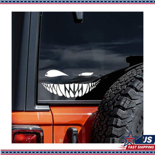 White Smile Demon Gothic Vinyl Decal 7x3.5 Car Window Bumper Lapcolor White White Smile Demon Gothic Vinyl Decal 7x3.5 Car Window Bumper Lapcolor White