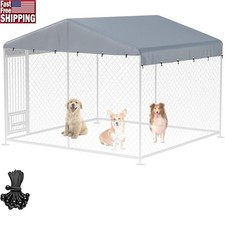 Waterproof Dog Kennel Cover 10x10 Heavy Duty Oxford Fabric Outdoor Protection US