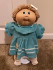Vintage 1980s Cabbage Patch Kids Duck Blue Dress Tan Hair Blue Eyes HM 1 Coleco