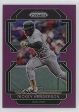 2022 Panini Prizm Tier II Purple Prizm Rickey Henderson #157 HOF 11n2