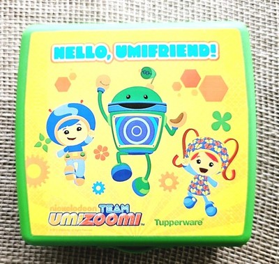 Tupperware Kids Sandwich Green Container Nickelodeon Team Umizoomi 5'' Square
