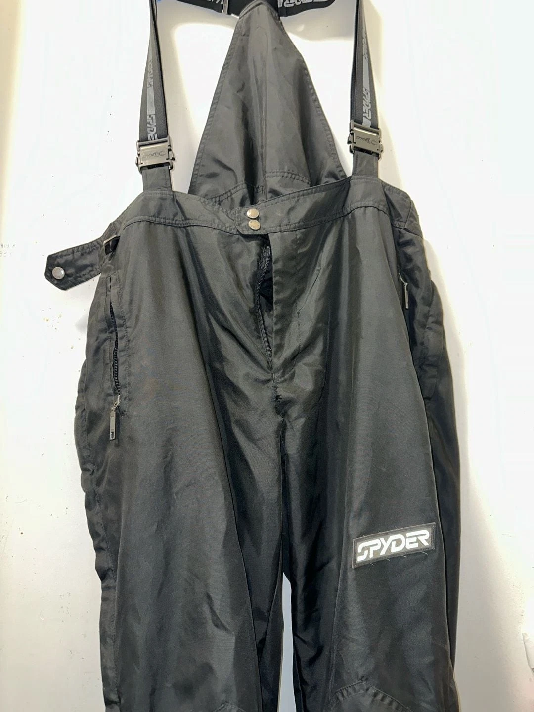 Men’s SPYDER ski black BIBS pants L