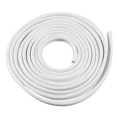3/64'' to 1/4'' U Shape Rubber Door Sealing Strip 3.6 Meter White