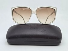 Anne Klein 3000 680 White Frame Light Brown Gradient Lens Sunglasses w Case Itay