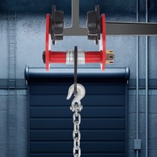 1 Ton Manual Push Trolley for I-Beam Track, Heavy Duty Hand Operated Hoist