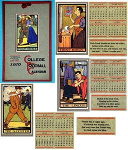1910 Buzza Rheem Princeton Football Calendar – SUPERB