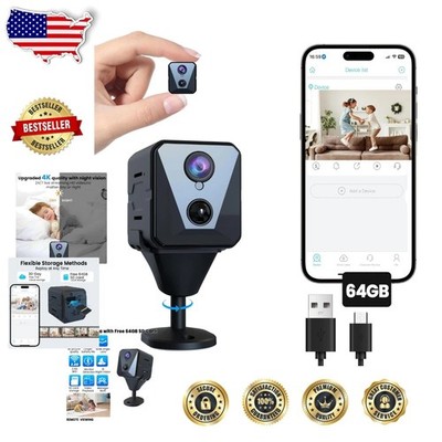2K WiFi Security Camera w/ 64GB SD, 100-Day Battery, AI Human Detection, Nigh...