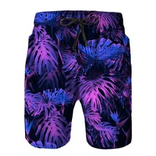Men's Hawaiian Shorts Pattern Swimsuit Swimwear Beach