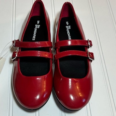 No Boundaries Women's Size 6 Shiny Red Dress Shoes NWT