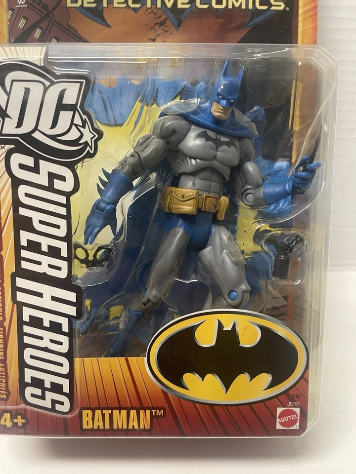 Figura Mattel DC Super Heroes S3 Serie 1 Batman Clásico Azul 6" ¡Nueva Sellada!!! Foto 2 de 4