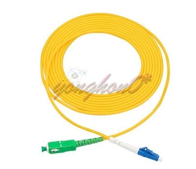 5 Meter SC/APC to LC/UPC SM Single Mode 9/125 Fiber Patch Cord   #bv