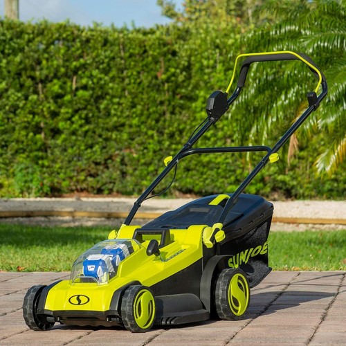 Sun Joe Cordless, Brushless Lawn Mower Kit, Rear Grass Bag - Picture 18 of 29