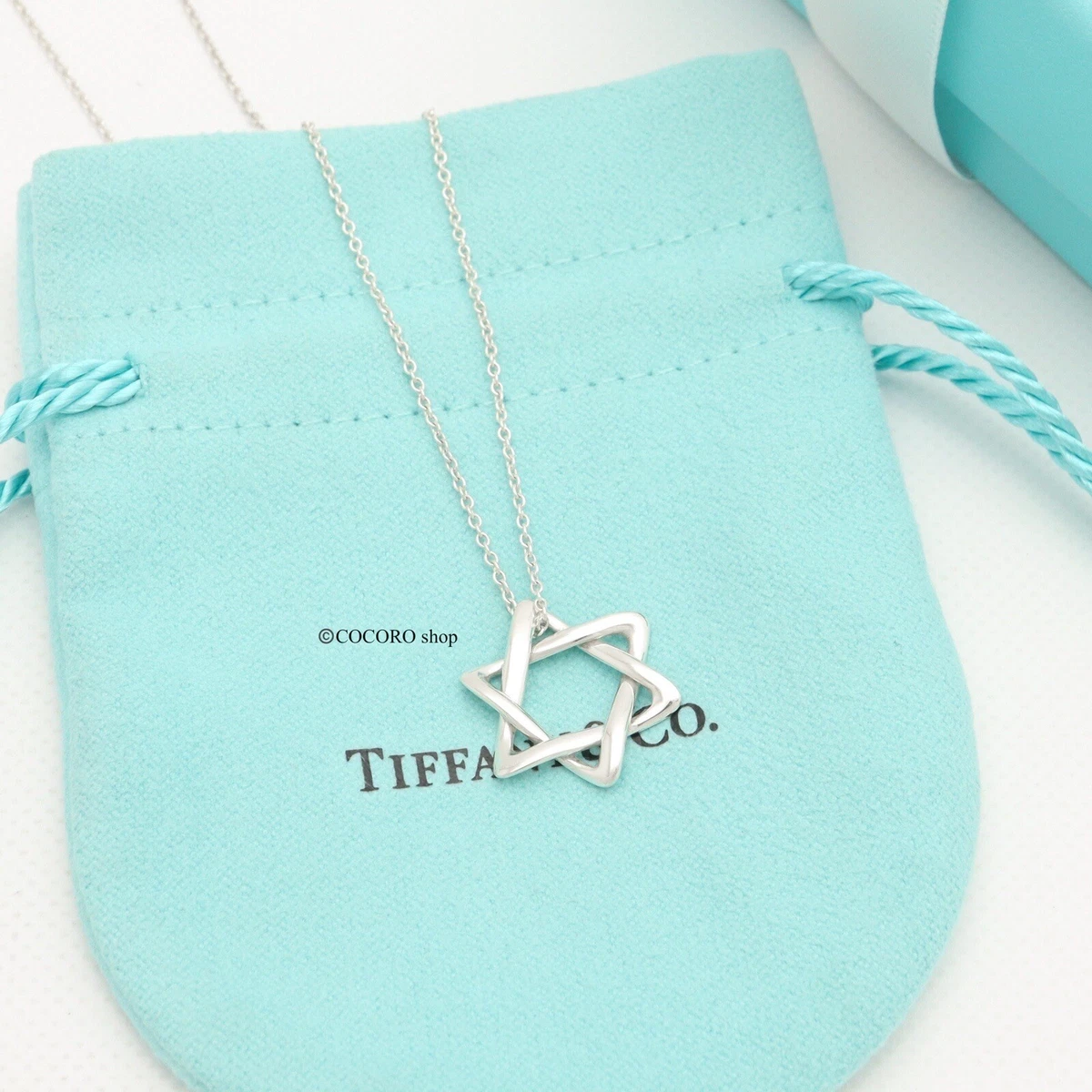 【Tiffany & Co】Elsa Peretti Star of David ペンダント Elsa Peretti® Star of David pendant in sterling silver, 12