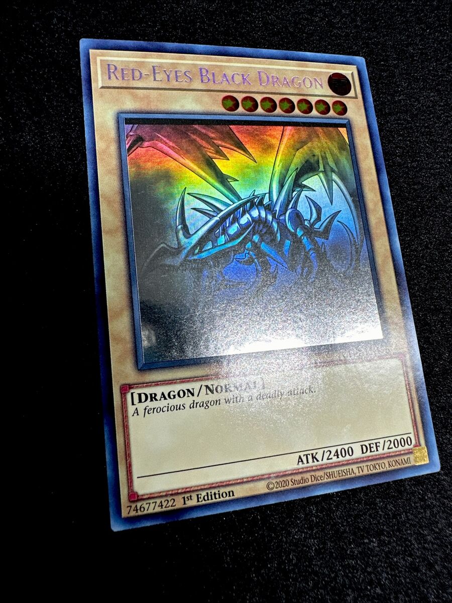 🔥YUGIOH • RED-EYES BLACK DRAGON • GHOST RARE • GFP2-EN176 🔥YUGIOH • RED-EYES BLACK DRAGON • GHOST RARE • GFP2-EN176