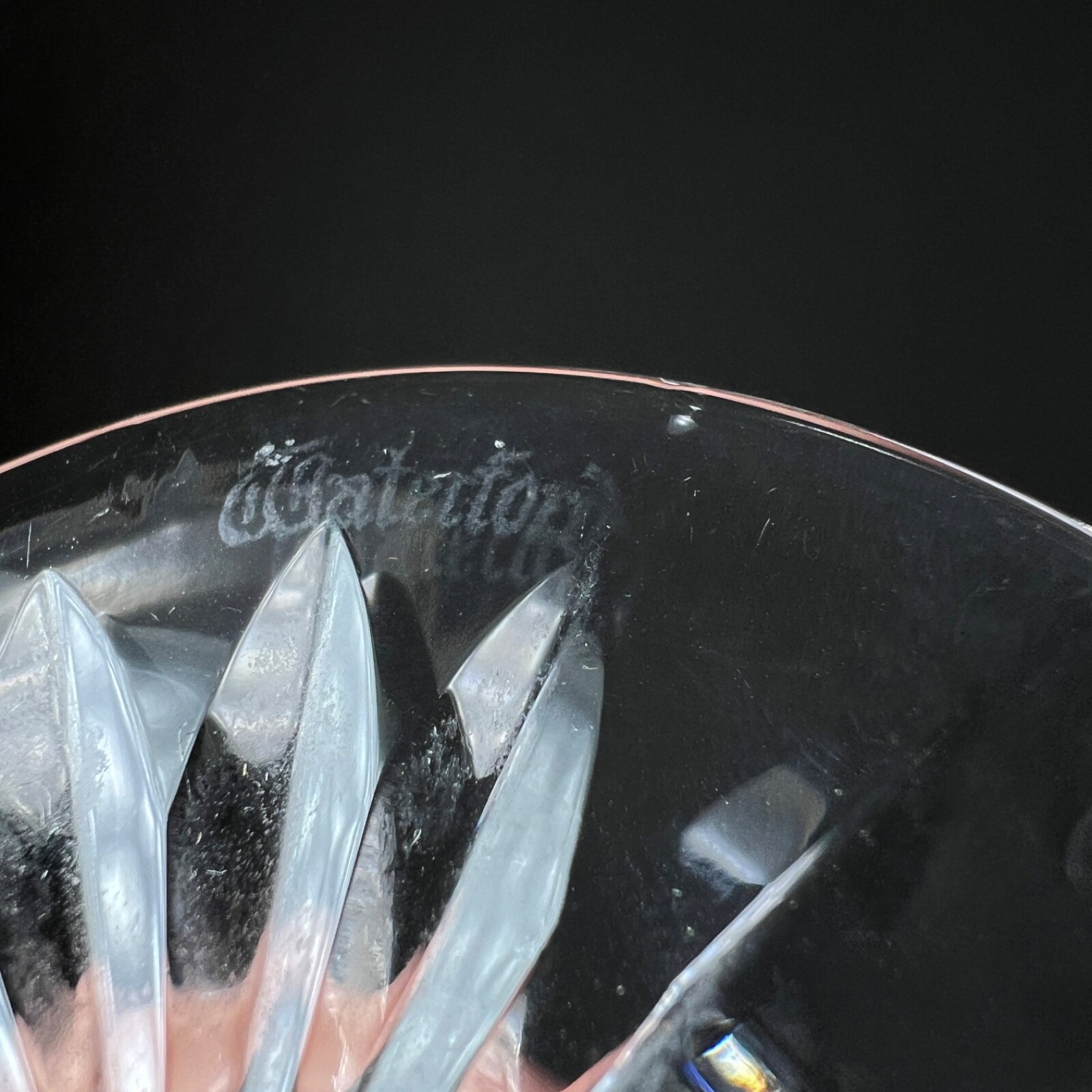 4 Vintage Waterford Crystal Rosslare 6" Clear Wine Glasses cup mug home decor