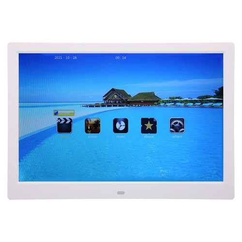 Cadre photo numérique 13 pouces HD 1280x800 écran LCD télécommande électronique - Photo 3 sur 22
