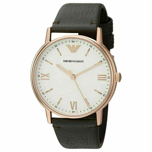 armani watch white colour