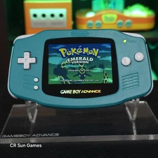 Teal Game Boy Advance GBA Console with iPS V5 Backlight Backlit LCD Console