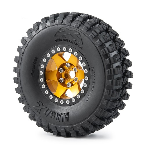 1.9'' Beadlock CNC Wheel Rims Tires for RC Crawler 1/10 SCX10 90046 D90 TRX-4 - Picture 2 of 12