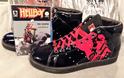 Rare HELLBOY Adidas Sneakers Stan Smith mid Size 10.5 Never Worn 
