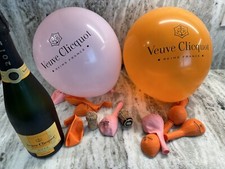 VEUVE CLICQUOT BALLOONS x10 Mixed 5 Pink 5 Or...