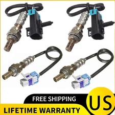 For GMC Sierra 2500 3500 6.0L V8 2012-2015 4pcs Oxygen O2 Sensors Upper+Lower