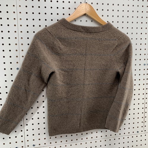 Patagonia Cashmere Wool Blend Sweater Brown Youth Fits Small V Neck 15.5x20 - Picture 19 of 19