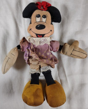 Vintage MINNIE MOUSE Stuffed Cloth Doll 1940's Walt Disney 7  RARE