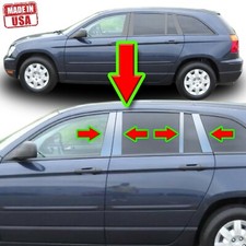 Chrome Pillar Trim For Chrysler Pacifica 03-08 8pc Set Door Cover Mirrored Post