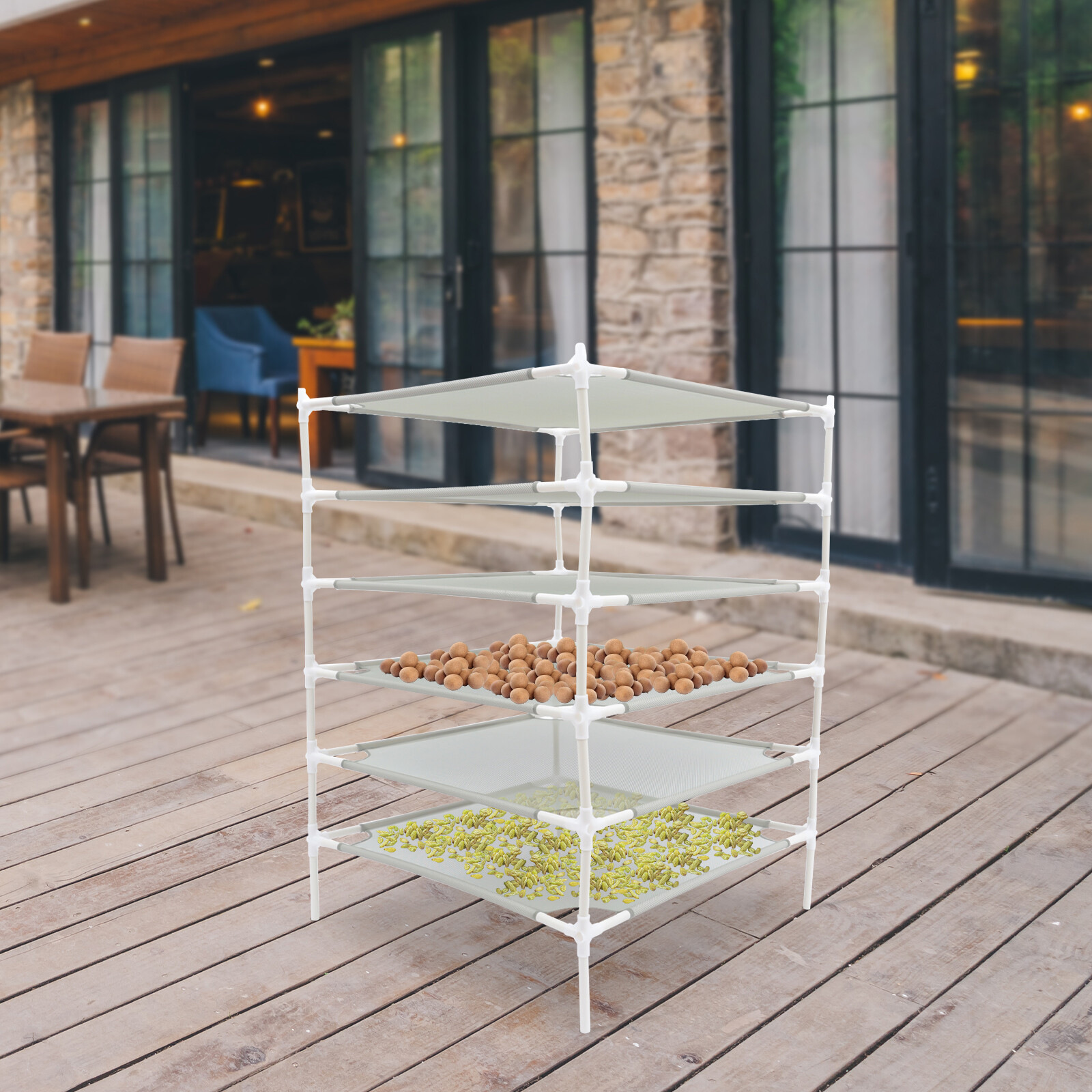 6 Layers Sweater Drying Rack Stackable Laundry Clothes Mesh Net Dryer