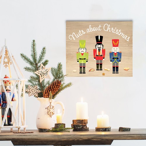 JennyGems Nuts About Christmas Wall Art, Christmas Decor, Nutcracker Sign - Picture 5 of 11