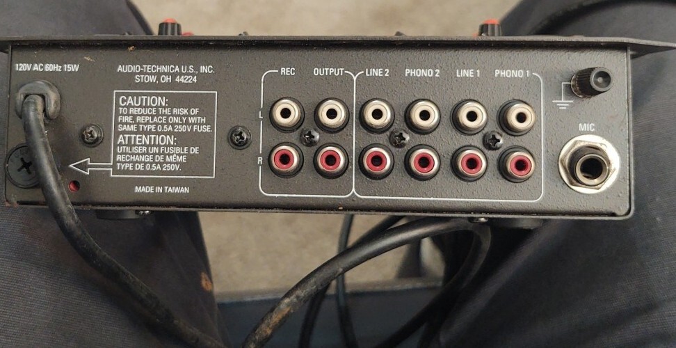 Audio-Technica AM150 2 Channel Analog Stereo Mixer With Talk