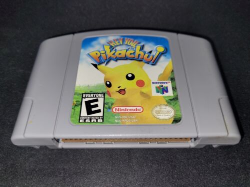 Hey You, Pikachu! Nintendo 64 N64 Authentique Nrmt État Jeu Cartouche Non Micro - Photo 1/2