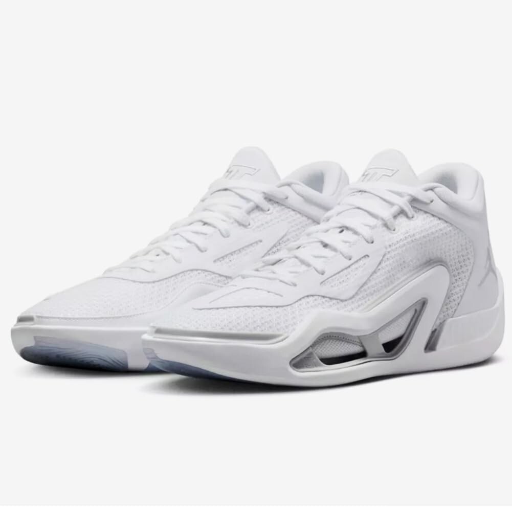 Jordan Tatum 1 White/Grey バスケットボールシューズ Nike Jordan Tatum 1 Team Bank White Grey Fog FQ1304-100 US Men's 4