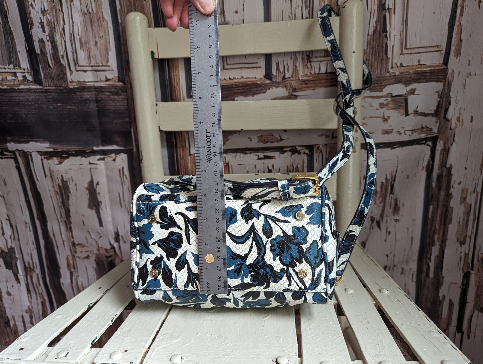 Tory Burch Python Handbag - image 11