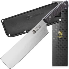 Kessaku 8" Nakiri Vegetable Cleaver Knife - Senshi Series - Japanese AUS-8 Steel