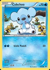 Pokemon Cubchoo (29/100) Emerging Powers LP on eBay