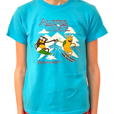 The Duck Company Kids Shirt Alpine Time Adventure Time Graphic Tshirt Youth Med