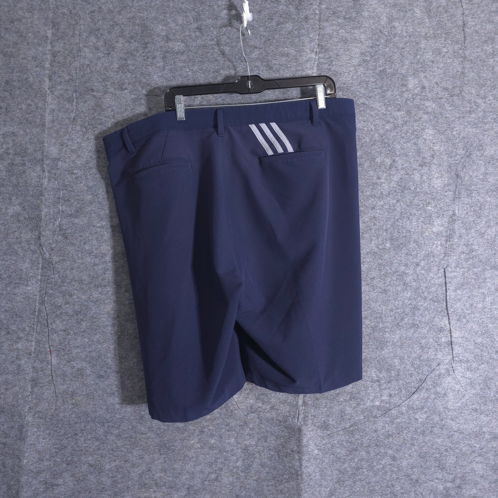 Adidas ClimaLite Men's 40 Golf Shorts Chino Navy Stretch Wicking 3 Stripe Sports thumbnail 3