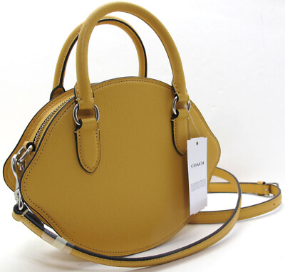 Buy COACH Crossgrain Leather Lemon Shape Crossbody/Satchel Bag
