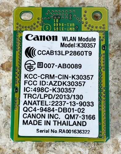 Drucker Ersatzteil Canon WLAN Modul K30357 QM7-3166 FCC ID AZDK30357 für Canon Drucker Ersatzteil 356347422503