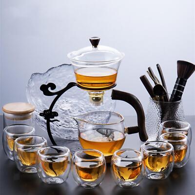 Lazy Kungfu Glas Teeservice Teekocher Tropfkanne für Tee Kaffee Tee Fans Geschenke