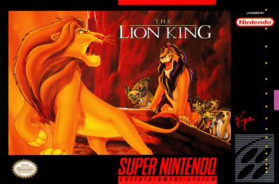 SFC★THE LION KING SNES 海外版(国内本体動作不可) The Lion King Super Nintendo SNES BOX ART Premium POSTER MADE IN