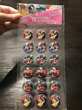 Disney Princesses 3D Stickers, 1 Sheet Of 18 Stickers, NEW IN PACKAGE 